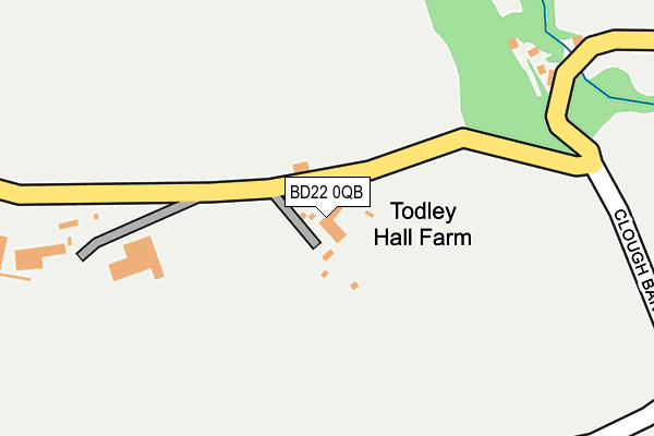 BD22 0QB map - OS OpenMap – Local (Ordnance Survey)