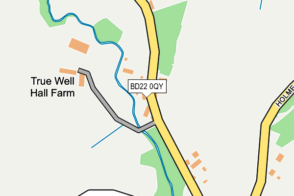 BD22 0QY map - OS OpenMap – Local (Ordnance Survey)