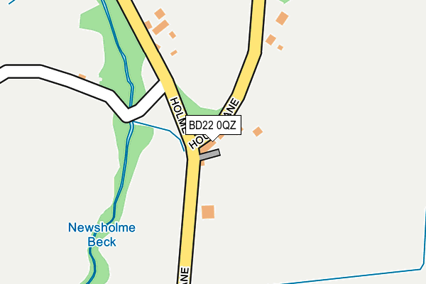 BD22 0QZ map - OS OpenMap – Local (Ordnance Survey)