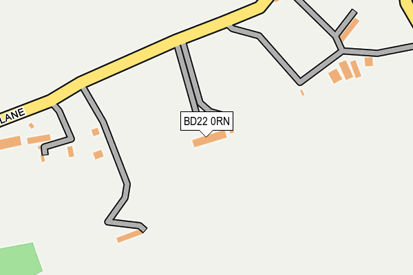 BD22 0RN map - OS OpenMap – Local (Ordnance Survey)