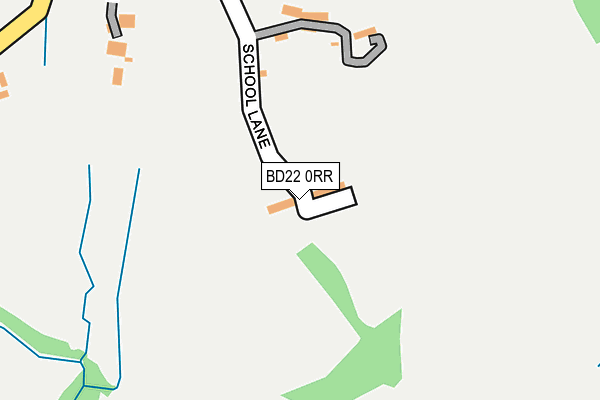 BD22 0RR map - OS OpenMap – Local (Ordnance Survey)