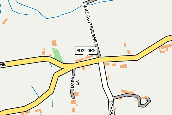 BD22 0RS map - OS OpenMap – Local (Ordnance Survey)