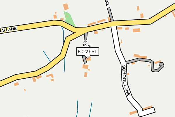 BD22 0RT map - OS OpenMap – Local (Ordnance Survey)