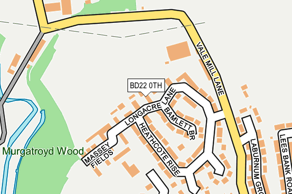 BD22 0TH map - OS OpenMap – Local (Ordnance Survey)
