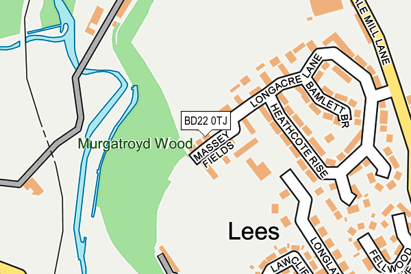 BD22 0TJ map - OS OpenMap – Local (Ordnance Survey)