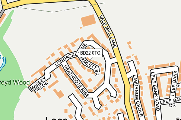 BD22 0TQ map - OS OpenMap – Local (Ordnance Survey)