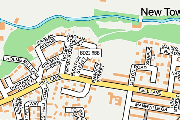 BD22 6BB map - OS OpenMap – Local (Ordnance Survey)