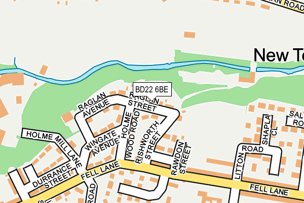 BD22 6BE map - OS OpenMap – Local (Ordnance Survey)