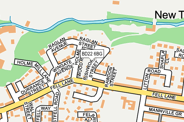 BD22 6BG map - OS OpenMap – Local (Ordnance Survey)