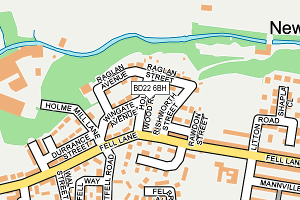 BD22 6BH map - OS OpenMap – Local (Ordnance Survey)