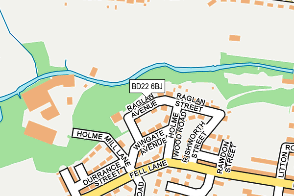 BD22 6BJ map - OS OpenMap – Local (Ordnance Survey)