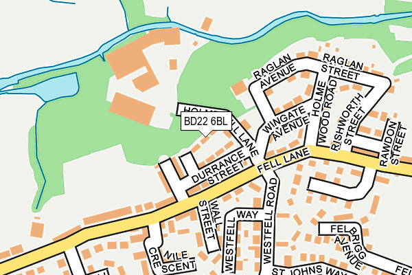 BD22 6BL map - OS OpenMap – Local (Ordnance Survey)