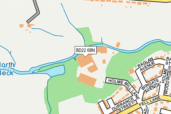 BD22 6BN map - OS OpenMap – Local (Ordnance Survey)