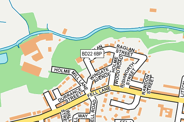 BD22 6BP map - OS OpenMap – Local (Ordnance Survey)