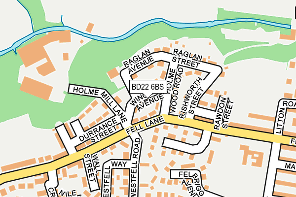 BD22 6BS map - OS OpenMap – Local (Ordnance Survey)