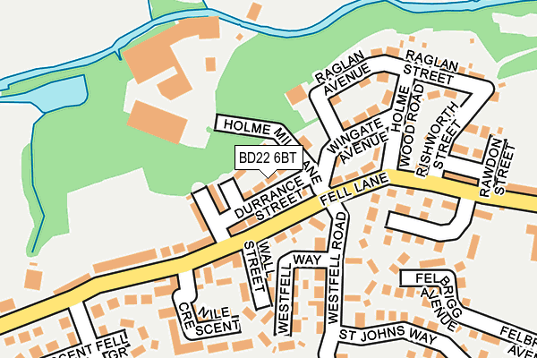 BD22 6BT map - OS OpenMap – Local (Ordnance Survey)