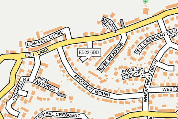 BD22 6DD map - OS OpenMap – Local (Ordnance Survey)