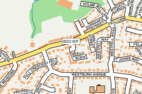 BD22 6DF map - OS OpenMap – Local (Ordnance Survey)