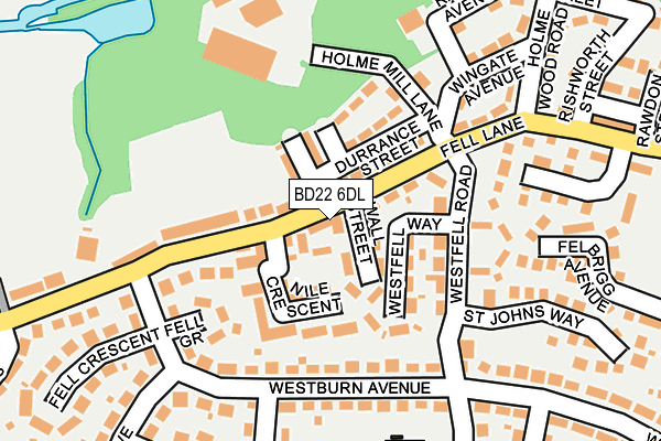 BD22 6DL map - OS OpenMap – Local (Ordnance Survey)