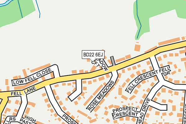 BD22 6EJ map - OS OpenMap – Local (Ordnance Survey)