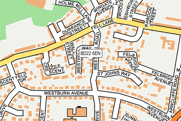 BD22 6EN map - OS OpenMap – Local (Ordnance Survey)