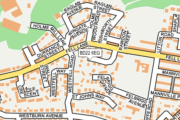 BD22 6EQ map - OS OpenMap – Local (Ordnance Survey)