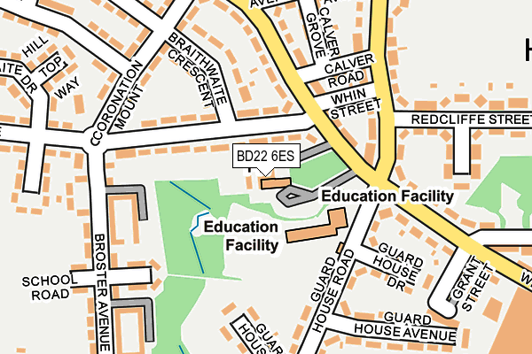 BD22 6ES map - OS OpenMap – Local (Ordnance Survey)
