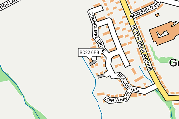 BD22 6FB map - OS OpenMap – Local (Ordnance Survey)