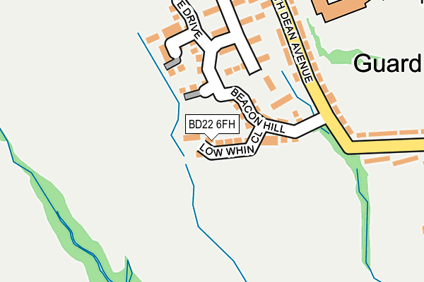 BD22 6FH map - OS OpenMap – Local (Ordnance Survey)
