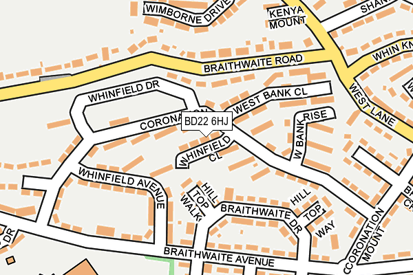 BD22 6HJ map - OS OpenMap – Local (Ordnance Survey)