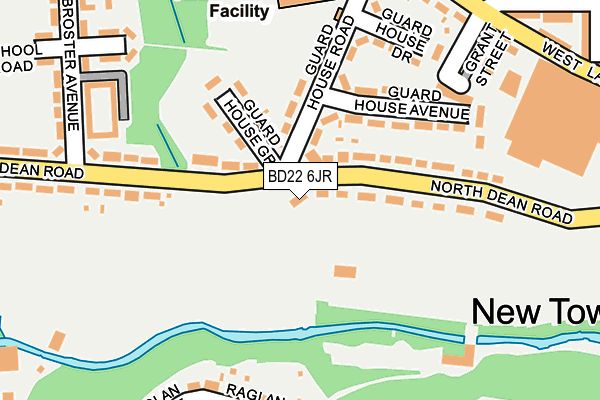 BD22 6JR map - OS OpenMap – Local (Ordnance Survey)