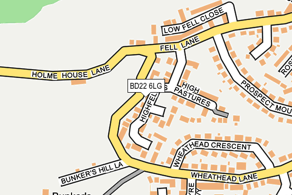 BD22 6LG map - OS OpenMap – Local (Ordnance Survey)