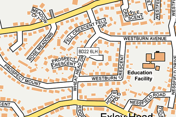 BD22 6LH map - OS OpenMap – Local (Ordnance Survey)