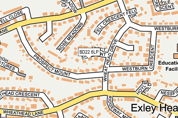 BD22 6LP map - OS OpenMap – Local (Ordnance Survey)