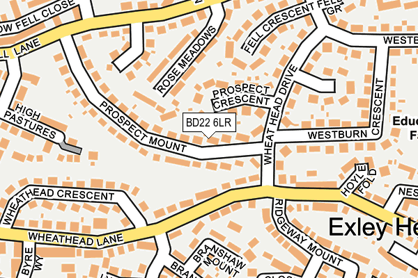 BD22 6LR map - OS OpenMap – Local (Ordnance Survey)