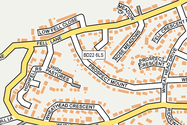 BD22 6LS map - OS OpenMap – Local (Ordnance Survey)
