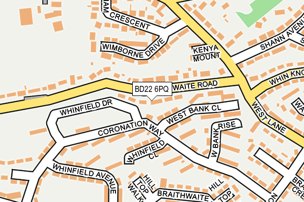 BD22 6PQ map - OS OpenMap – Local (Ordnance Survey)