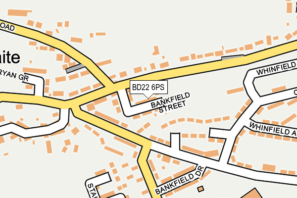 BD22 6PS map - OS OpenMap – Local (Ordnance Survey)