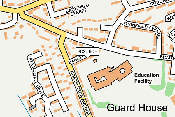 BD22 6QH map - OS OpenMap – Local (Ordnance Survey)