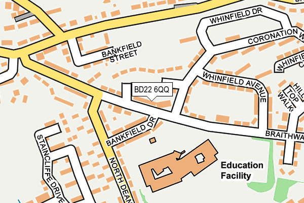 BD22 6QQ map - OS OpenMap – Local (Ordnance Survey)