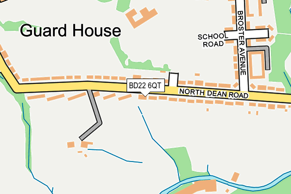 BD22 6QT map - OS OpenMap – Local (Ordnance Survey)