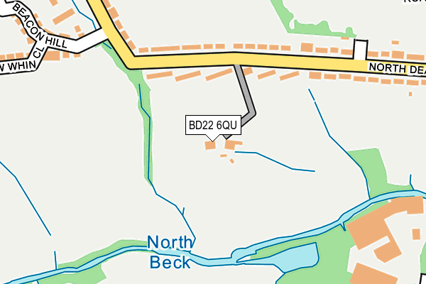 BD22 6QU map - OS OpenMap – Local (Ordnance Survey)