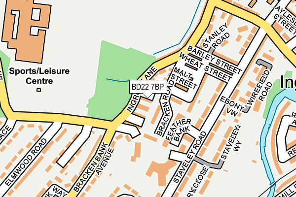 Map of BRACKEN BANK STORES LTD. at local scale