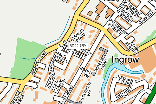 BD22 7BY map - OS OpenMap – Local (Ordnance Survey)