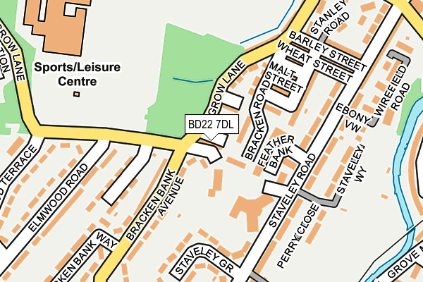BD22 7DL map - OS OpenMap – Local (Ordnance Survey)
