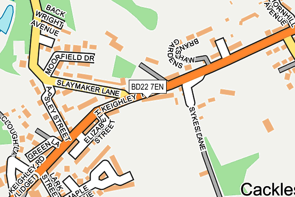 BD22 7EN map - OS OpenMap – Local (Ordnance Survey)