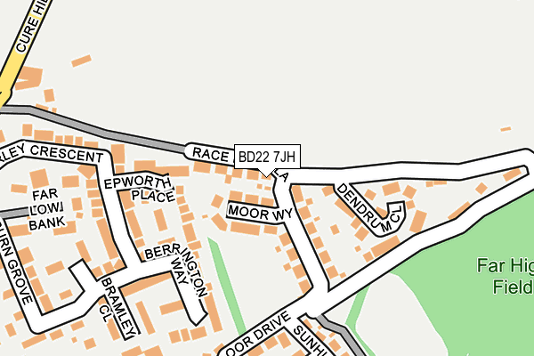 BD22 7JH map - OS OpenMap – Local (Ordnance Survey)