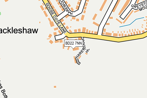 BD22 7NN map - OS OpenMap – Local (Ordnance Survey)