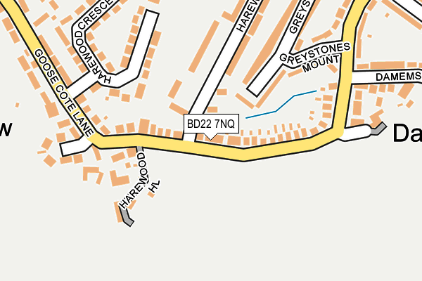 BD22 7NQ map - OS OpenMap – Local (Ordnance Survey)