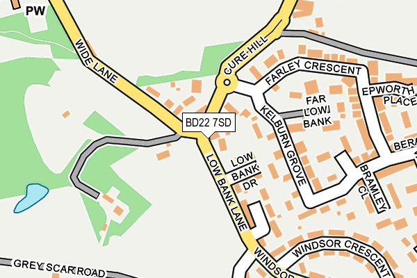 BD22 7SD map - OS OpenMap – Local (Ordnance Survey)